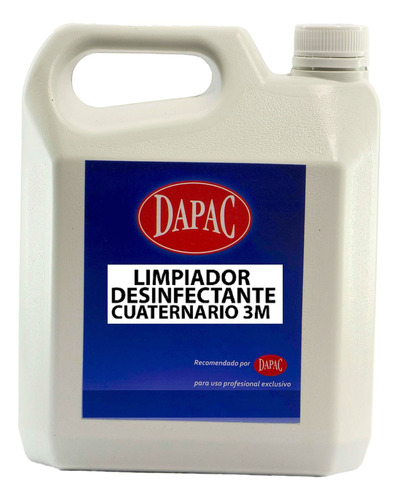 Limpiador Desinfectante Cuaternario 3m Garrafa Dapac