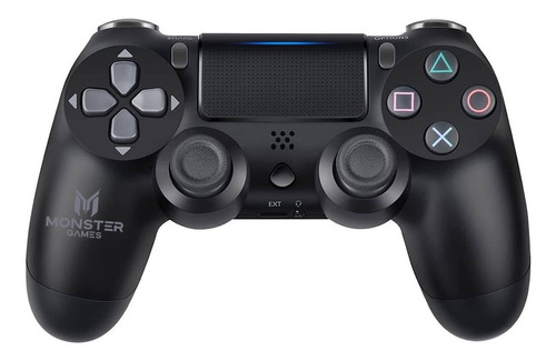 Control joystick inalámbrico Monster Games Double shock compatible con PS4 negro