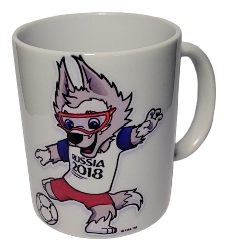 Tazon 11 Oz Del Mundial De Fútbol Rusia 2018 Mascota Zabivak