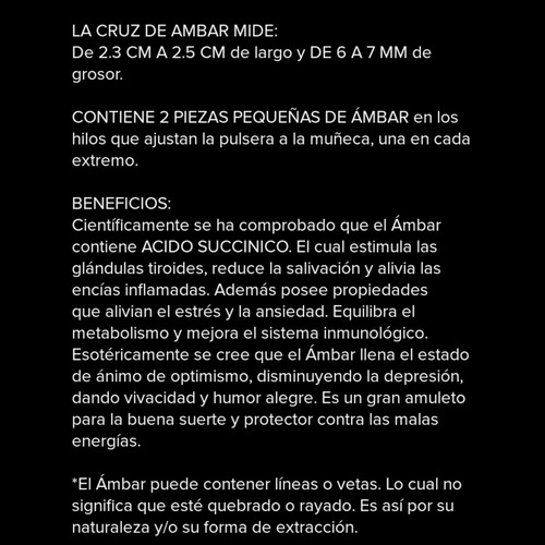 Pulsera Ámbar Auténtico Ajustable Bebé Forma Corazon