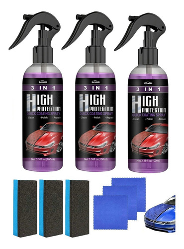 3×3 En 1 Spray De Recubrimiento Rápido For Automóviles De H