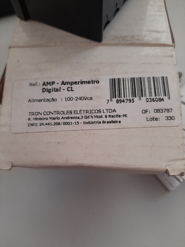 Amperimetro Digital Cl Tron