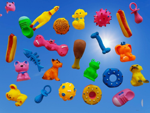 Imagem 3 de 7 de Kit 5 Mordedores Pet Brinquedo Diversos Cachorros Pequenos