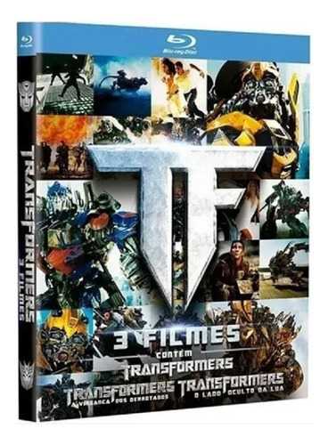 Transformers Trilogia 3 Filmes Bluray Lacrado + Luva