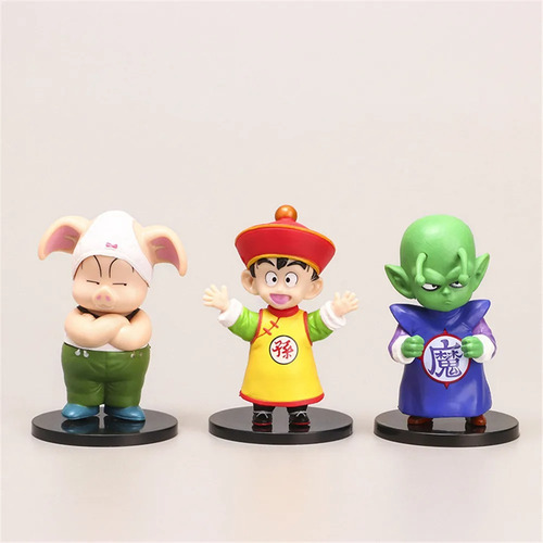Set Pack De 6 Figura Dragon Ball Krilin Piccolo Chaoz 10cm