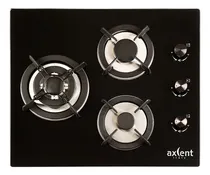 Comprar Parrilla Gas 3 Quemadores Vidrio Templado Axcent Atala Color Negro