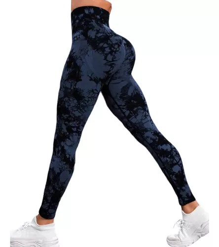 Yoga Trendy Leggings De Yoga Tie Dye Sem Costura Leggings Esportivas Com  Controle De Barriga Com Cintura Larga