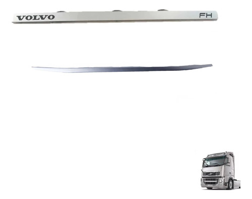 Kit Friso Grade Superior Inferior Para Volvo Fh 2010 - 2014