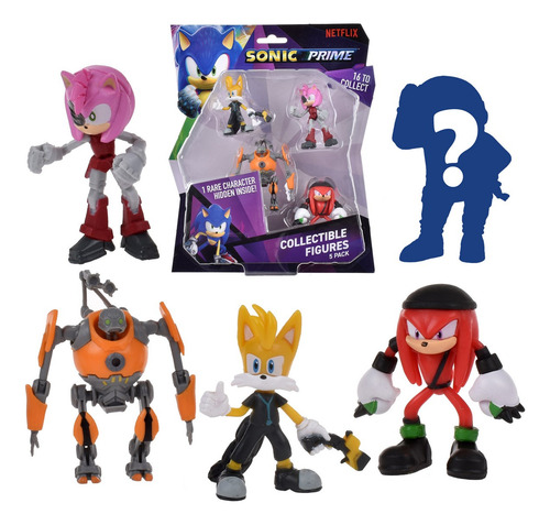 Pack 5 Figuras Sonic De 7 Cms - Tails