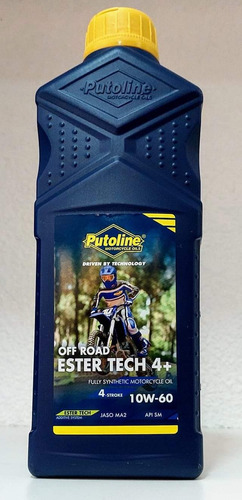 Imagen 1 de 1 de Aceite Sintetico Moto Putoline Ester Tech Off Road 4+ 10w-60
