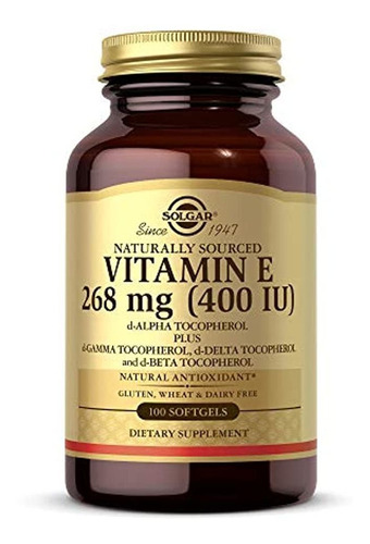 Mezcla De Cápsulas Blandas De Vitamina E 400 Iu (d-alfa-toco