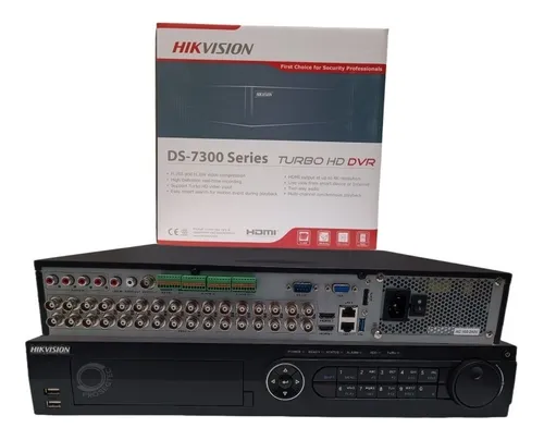 Dvr Hikvision 32 Canales Analogos 8mpx 4k + 16ip