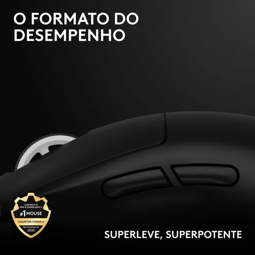 Mouse Gamer Sem Fio Logitech G PRO X SUPERLIGHT 2 LIGHTSPEED