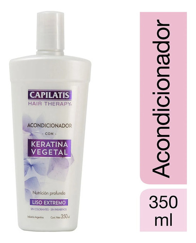 Capilatis Acondicionador Keratina Vegetal 350ml Liso Extremo