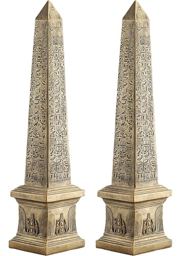 Diseño Toscano Obelisco Dorado Del Antiguo Egipto Estatua: C