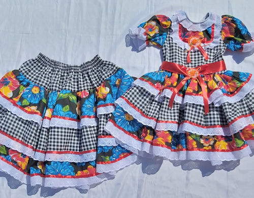 vestido de festa junina tal mãe tal filha