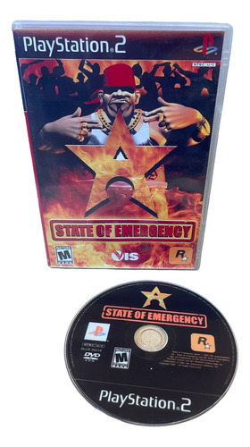 State Of Emergency Play 2 Com Capa E Poster Ps2