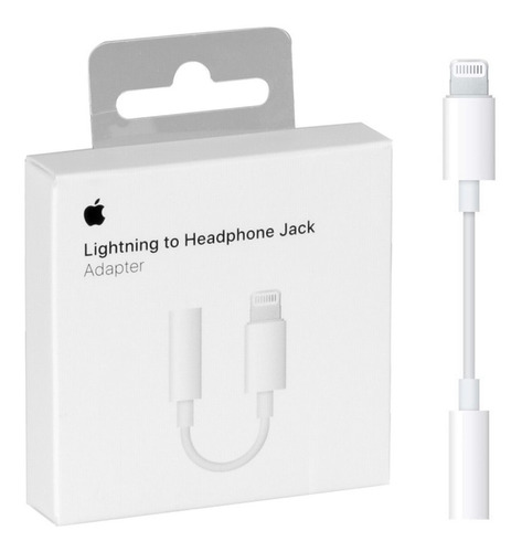 Cable Adaptador iPhone Lightning Jack Auriculares Original 