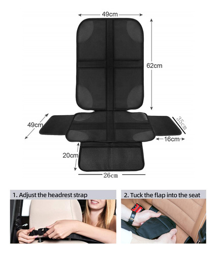 Protector De Asiento De Coche, Protector Antideslizante Para