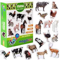 Comprar Magdum - Imanes Realistas De Animales Para Niños  Imanes Gr