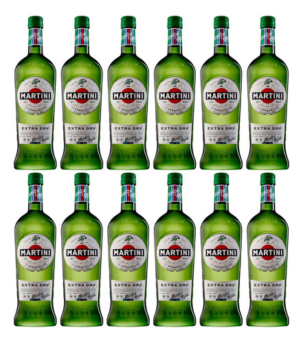 Martini Extra Dry 1l X12  Zetta Bebidas