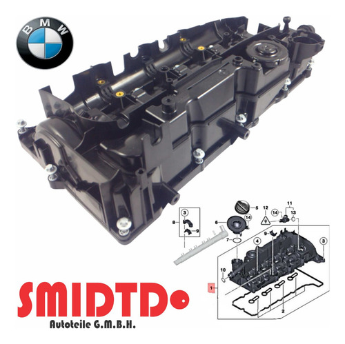Tapa Punterìas Pcv Y Juntas Bmw Serie X1 E84 2.0l 2009-2015