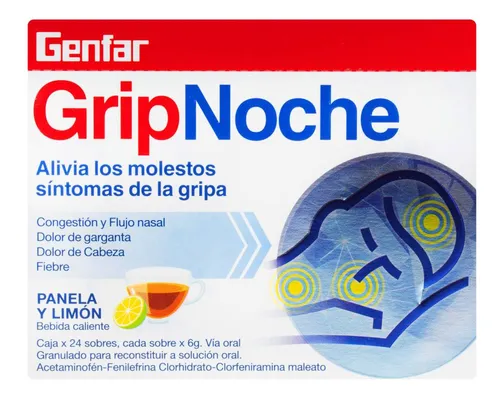 Genfargrip 24 Sobres Noche Genfar