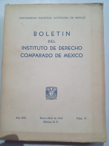 Boletin Del Instituto De Derecho Comparado De México 1966