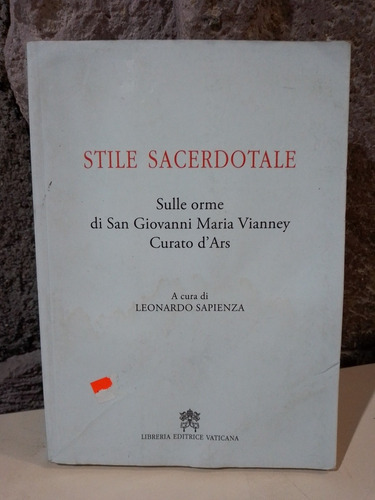 Stile Sacerdotale - Leonardo Sapienza (Usado)