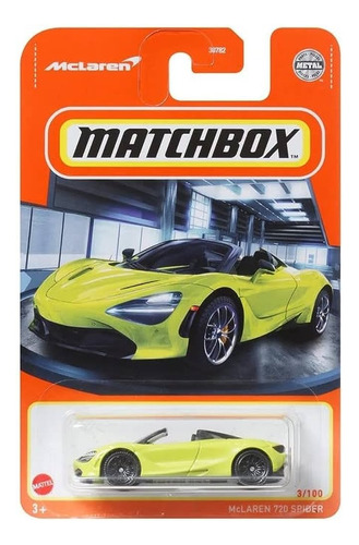 Matchbox Carro Mclaren 720 Spider Original + Obsequio 