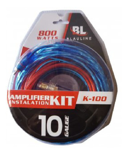 Kit De Cables K-100 10ga P/potencias 800w