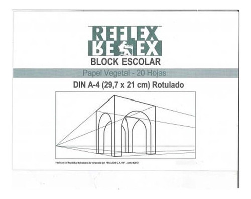 Block Papel Vegetal Rotulado Tamaño A4  Reflex