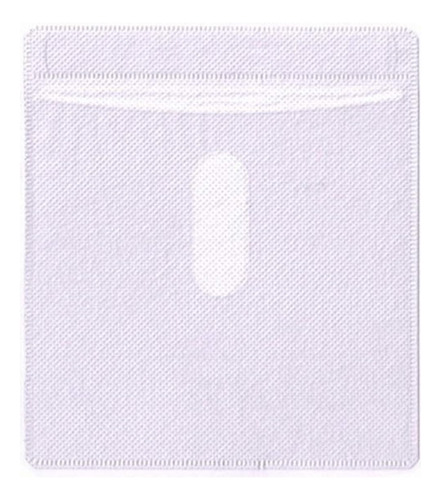 Funda De Plástico De Doble Cara 100 Cds Blanco