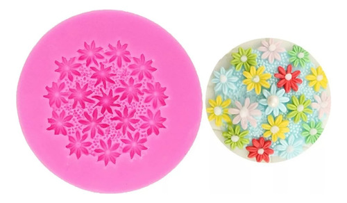 Molde Silicona Flores Fondant Porcelana Artesanías