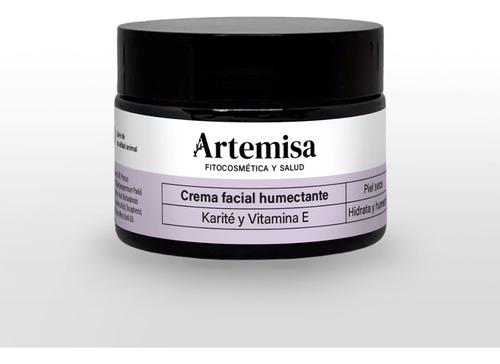 Crema Facial Humectante Para Piel Seca De Karité Y Vit E