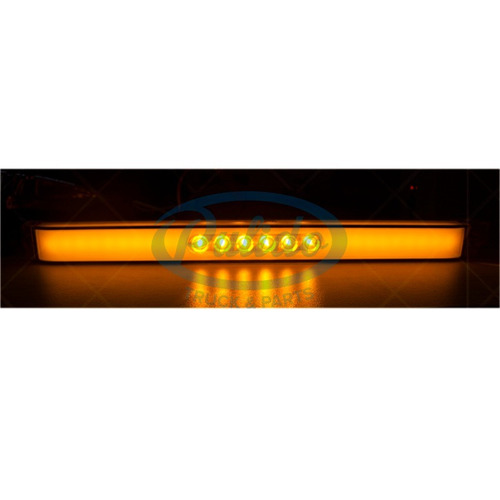 Luz Tira 24 Led 17x1 1/2  Ambar Hallo No.14743