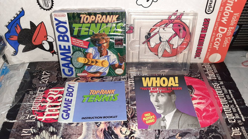 Solo Caja,manual Y Folleto De Top Rank Tennis De Game Boy.