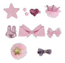 Comprar Qumy Perro Clips De Pelo Estilos Mezclados Patrones Lazos Pe
