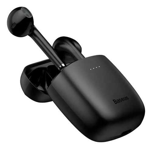 Auriculares in-ear inalámbricos Baseus W04 Pro black con luz LED