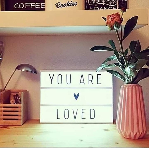 Tablero Led Con Letra Negra, Caja Luz Cine Mensajes, 30 Cms