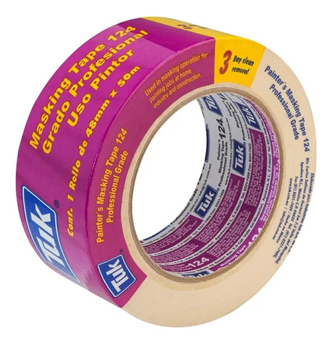 Kit 12 Cinta Masking Tape 124 Tuk 48mm X 50m Uso Pintura