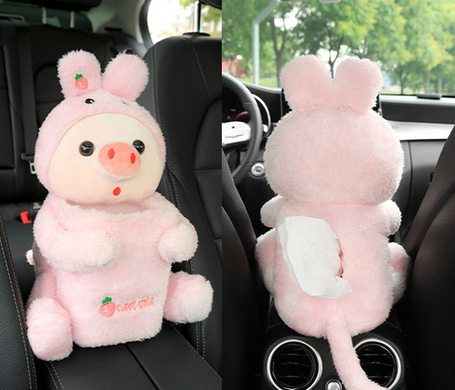 Ghb Caja De Pañuelos De Coche De Peluche, Cubo De Basura