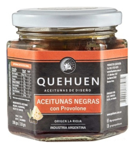 Aceitunas Negras Con Provolone - Quehuen (x 360g)