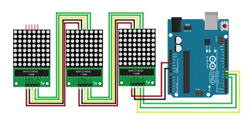 Reloj con arduino y matriz led sale