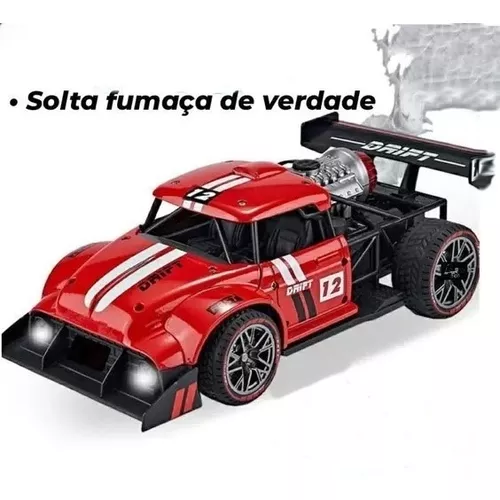 Carro Carrinho Controle Remoto Solta Fumaça Com Ronco - Gama Loja