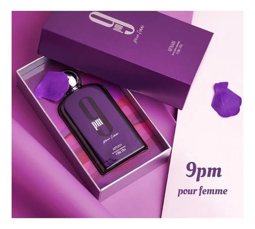 Perfume 9pm Por Femme Afnan Morado Mujer 100ml
