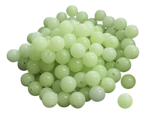 100 Pieces Acrylic Luminous Beads Spacer Beads For Arts 10mm