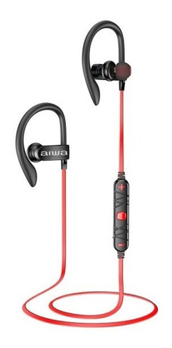 Auricular Aiwa Aw-ap6bt-r  Bluetooth Deportivo Rojo