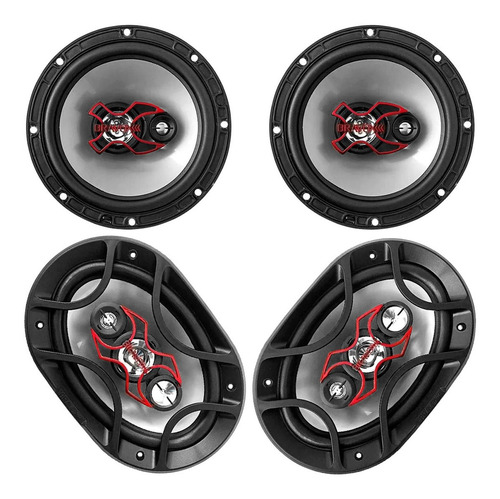 Kit Fácil Bravox 6x9 + 6 Alto Falante 240w Rms Linha X