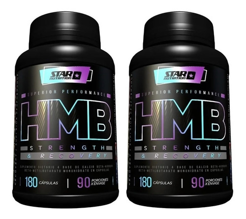2 Hmb Star Nutrition 180 Caps Conserva Masa Muscular